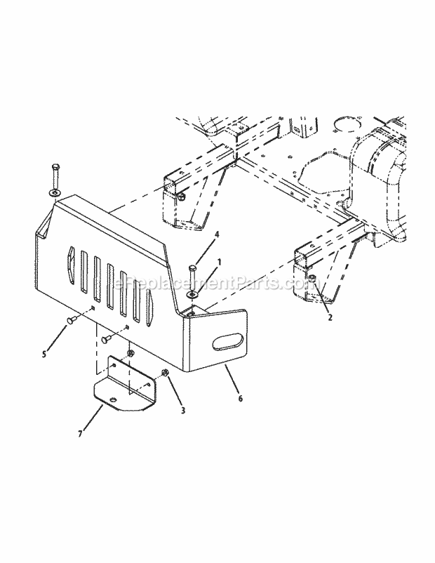 Rear Bumper Diagram and Parts List for M54-KH (53BH8CT4050) (2011 & After) Cub Cadet Sprayer